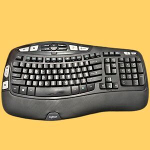 Logitech K350 Comfort Wave Ergonomic Wireless Keyboard With Dongle